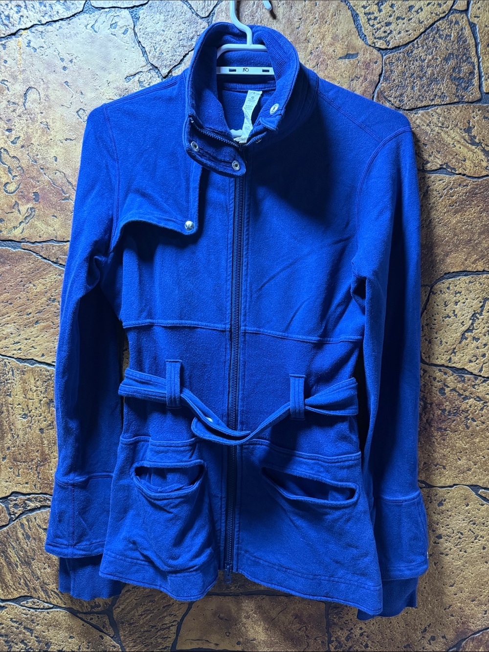 lululemon athletica Royal Blue Zip Jacket with Belt.   #22